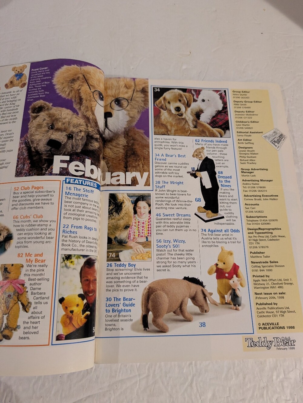 The Teddy Bear Club International Magazine February 98 Volume 2 Issue 5 - Picture 5 of 5
